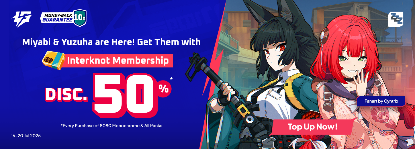 [MY] ZZZ Miyabi Yuzuha 50 Interknot Membership